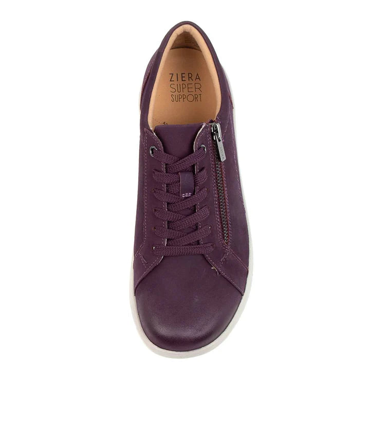 Solar Zipper Oxford in Purple Nubuck