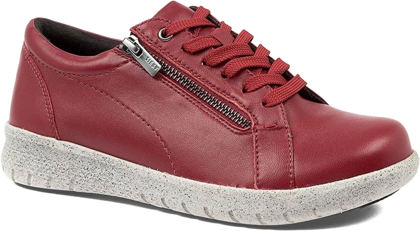 Solar Zipper Oxford in Pinot Leather