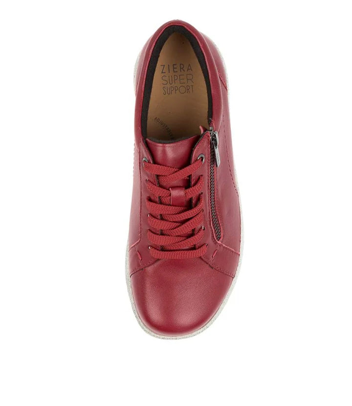 Solar Zipper Oxford in Pinot Leather