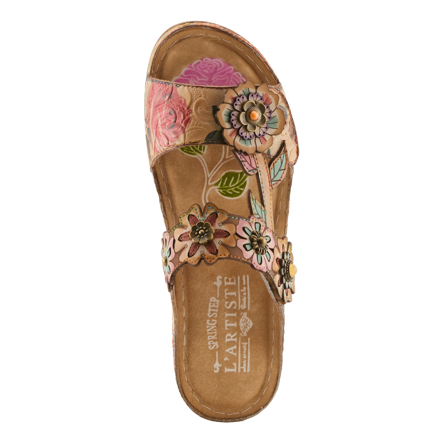 Feelsgreat Chic Wedge Sandal in Beige Multi