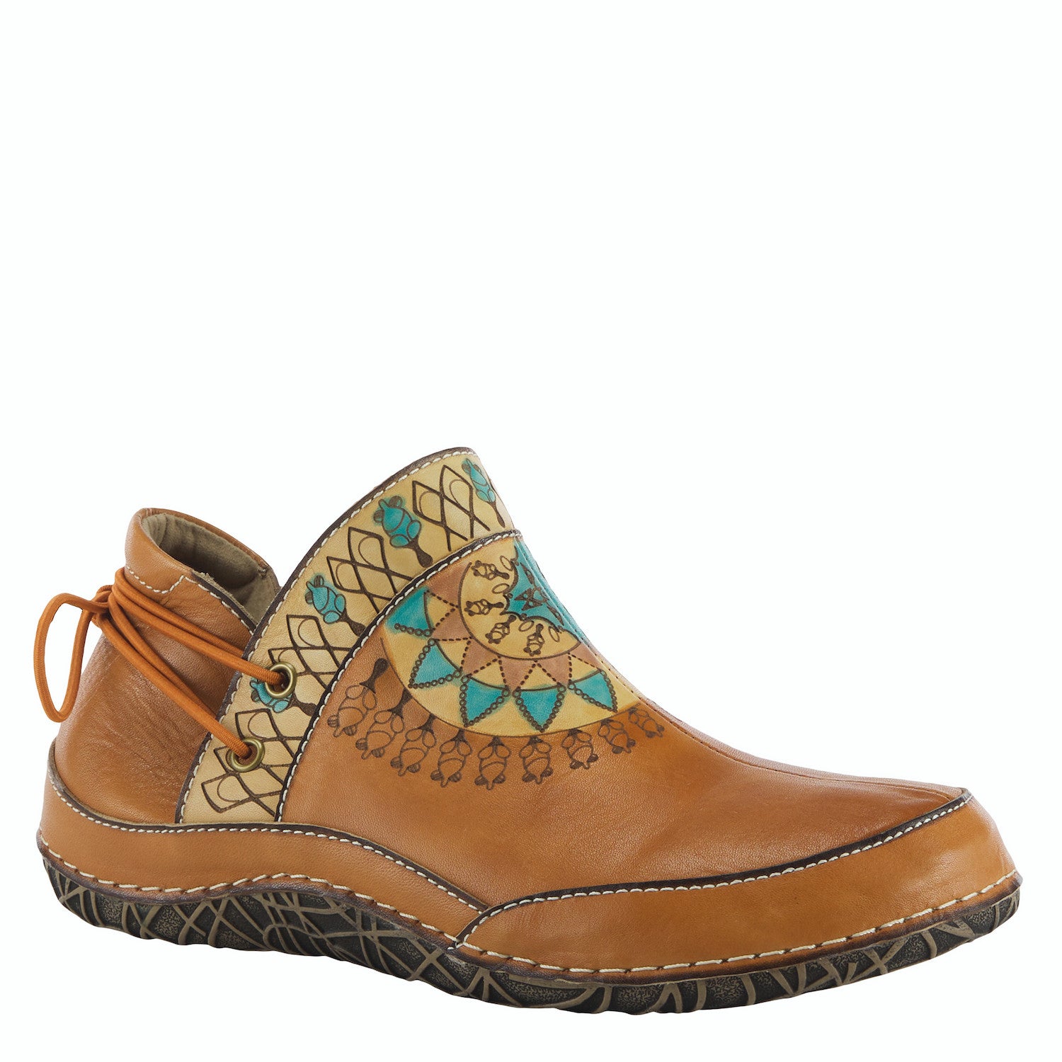 Windermere Shootie Slip-on in Camel-Multi