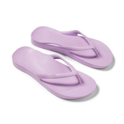 Archies Arch Support Flip Flops in Lilac