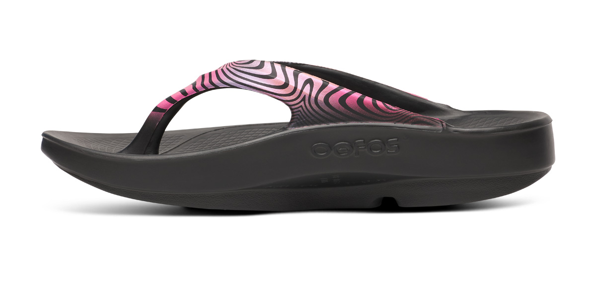Women's OOlala Toe Post LIMITED EDITION Sandal- Disco Zebra
