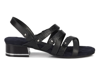 Women's Adjustable Dress Sandal in Black CLOSEOUTS