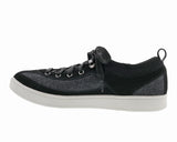 Men's Buzz Comfort Slip-on Shoe WIDE in Black Flannel/ Buck
