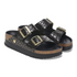 Arizona Platform Croc Patent Leather Black