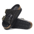 Arizona Platform Croc Patent Leather Black