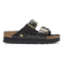 Arizona Platform Croc Patent Leather Black