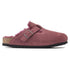 Boston Shearling Mule in Maroon