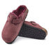 Boston Shearling Mule in Maroon