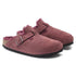 Boston Shearling Mule in Maroon