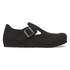 London Slip-On Shoe in Black Suede Leather