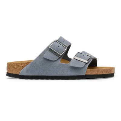 Arizona Suede Classic Footbed in Stone Blue