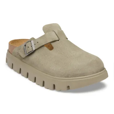Boston Chunky Suede Leather In Taupe