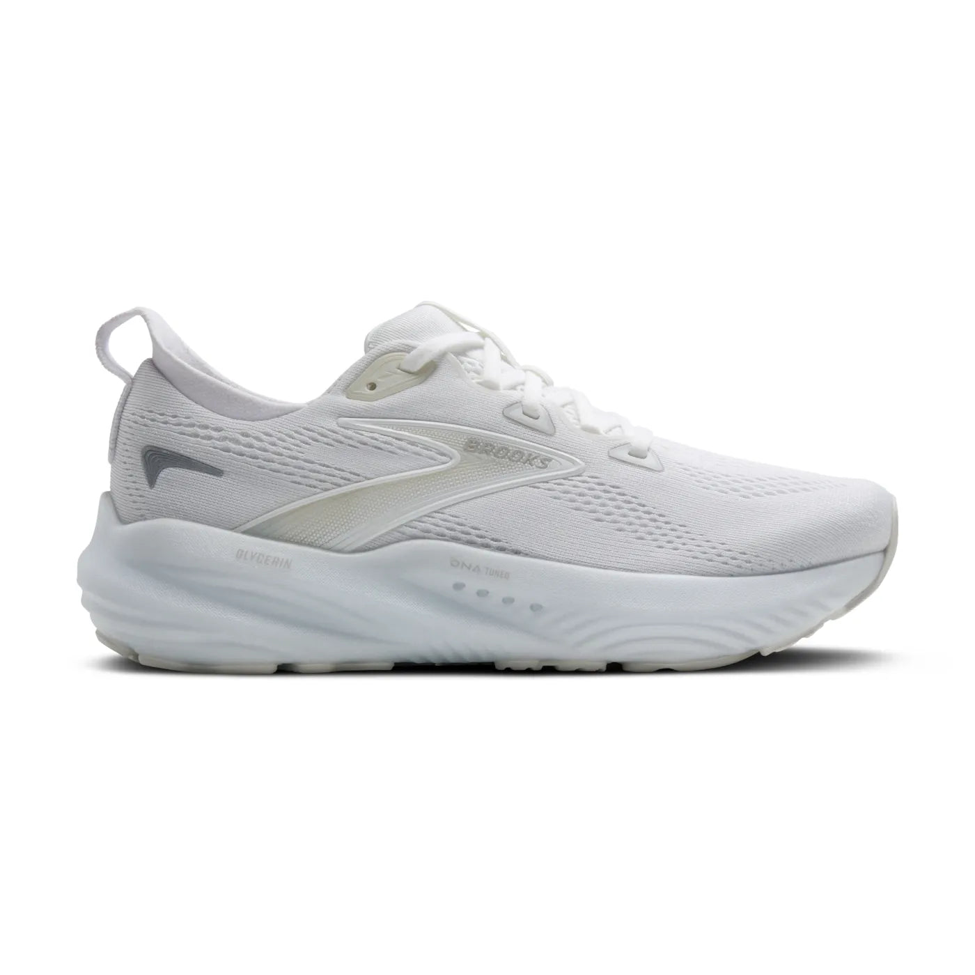 Women's Glycerin 22 WIDE in White/White/Grey