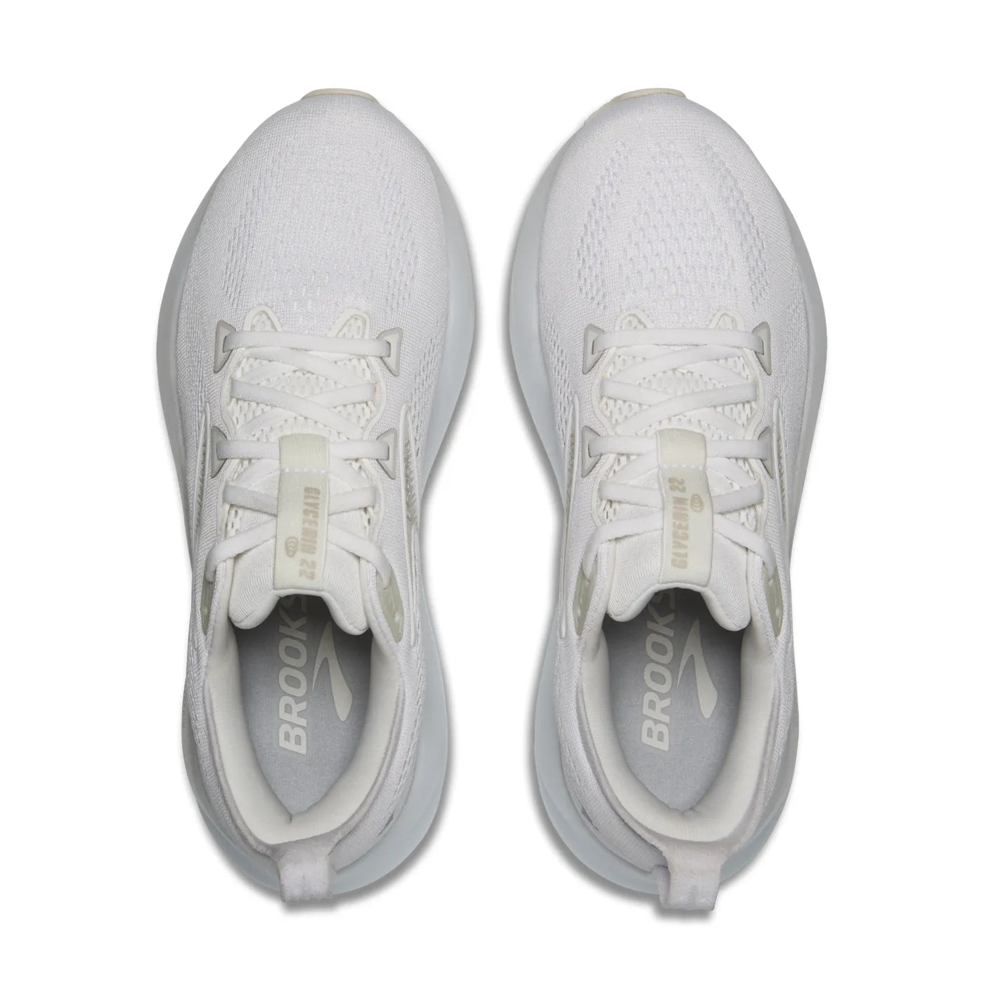 Women's Glycerin 22 WIDE in White/ White/ Grey