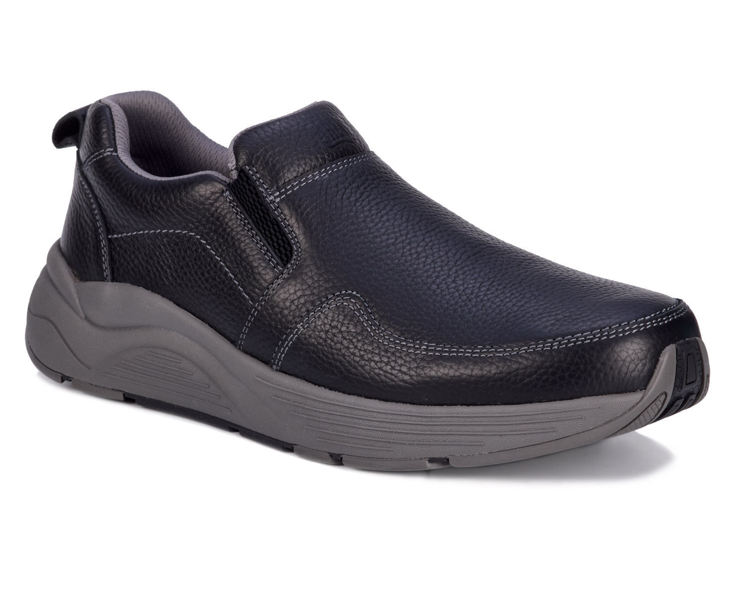 Drew Match Men's Casual Shoe Black Pebbled Leather - 8.5 6E Drew Match Men's Casual Shoe Black Pebbled Leather - 8.5 6E