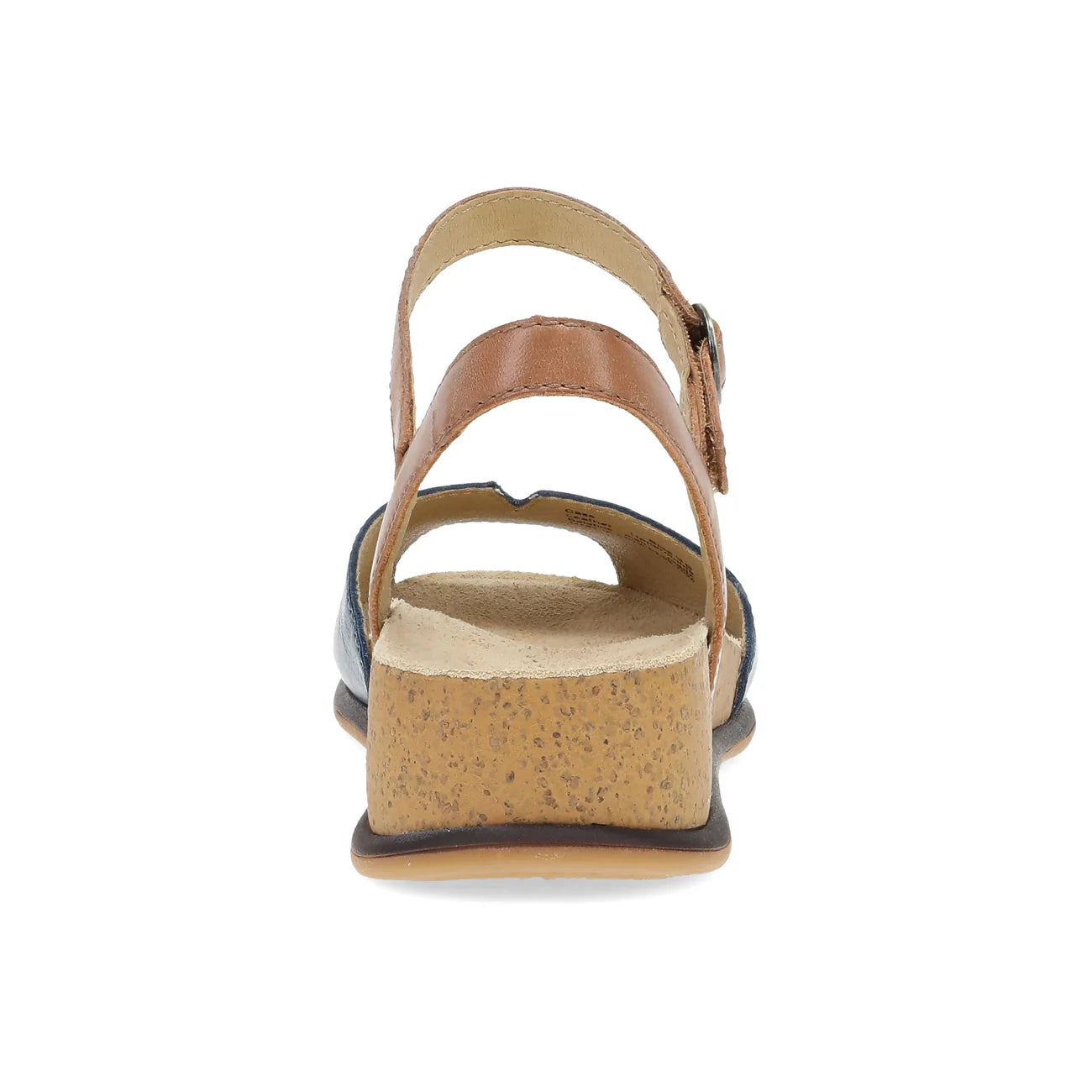 Cass Classy Peep-Toe In Blue/Tan