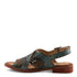 CrossRoads strappy Sandal in Grey Multi