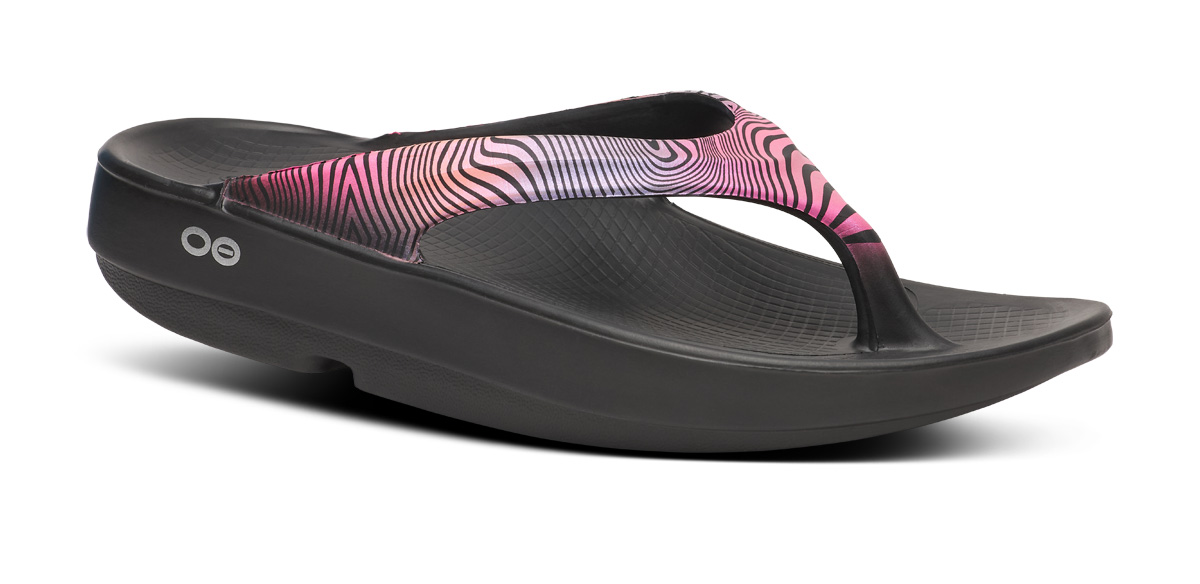 Women's OOlala Toe Post LIMITED EDITION Sandal- Disco Zebra