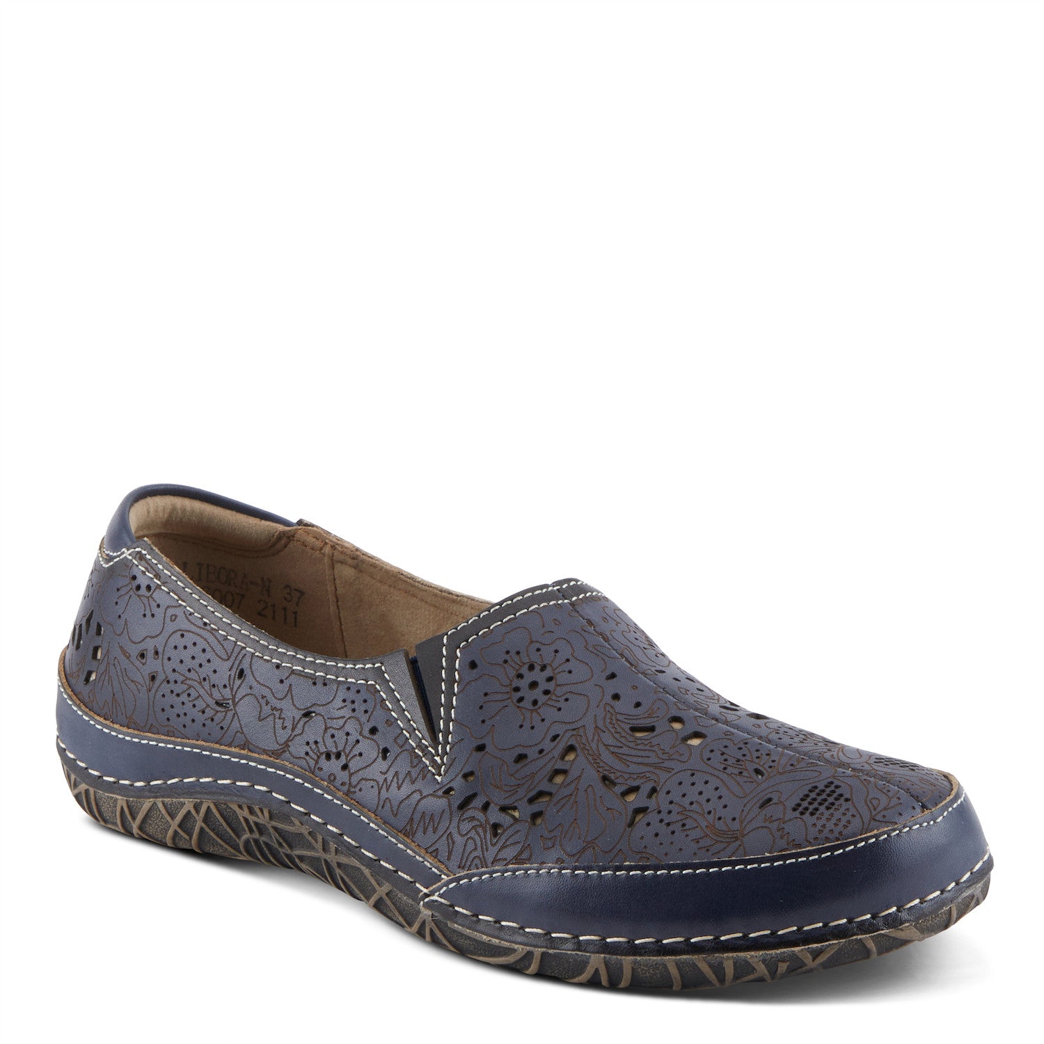 Libora Etched Loafer in Navy