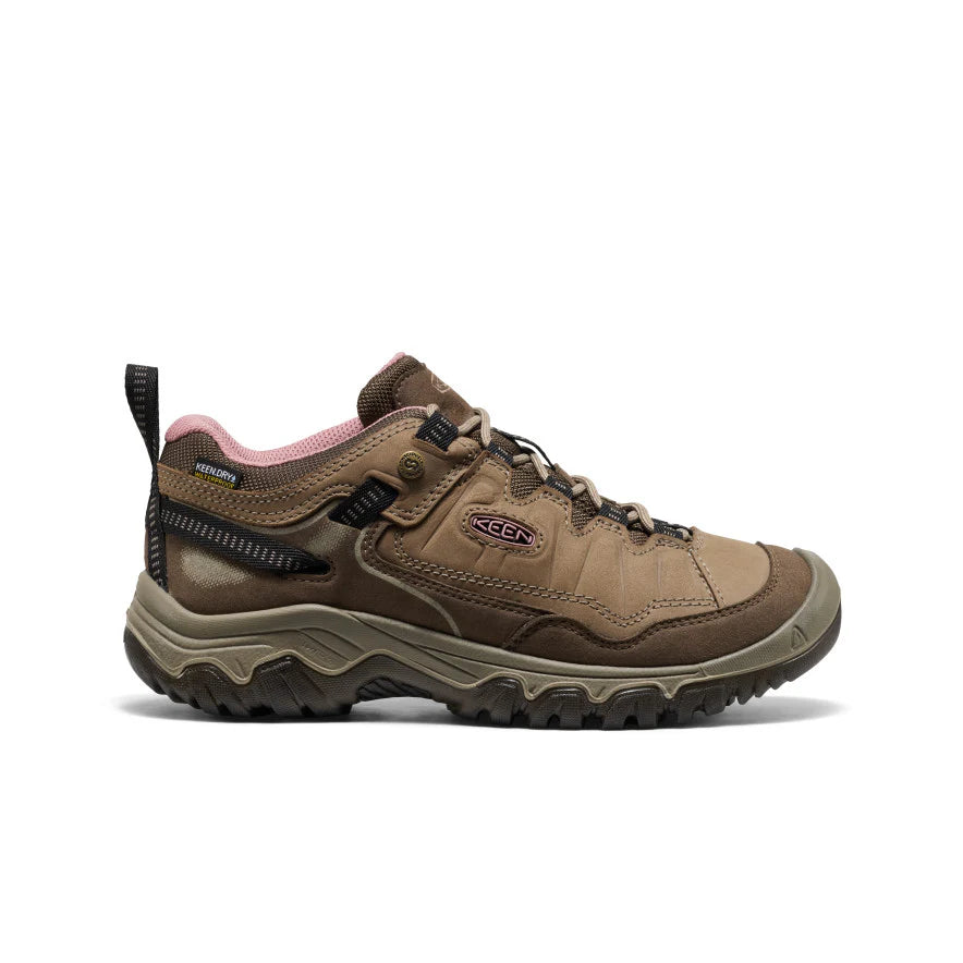 Women's Targhee IV Waterproof Hiking Shoe in Brindle/Nostalgia Rose
