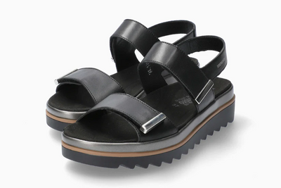 Dominica Sporty Platform Sandal in Black