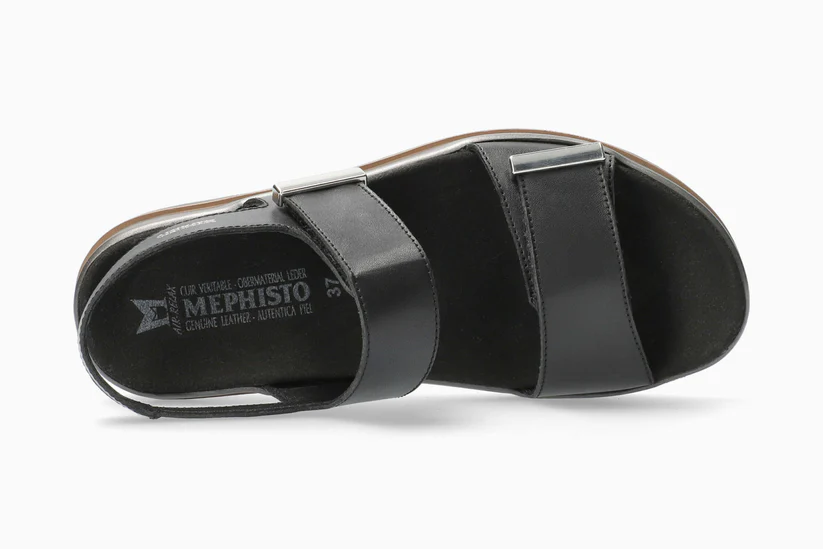 Dominica Sporty Platform Sandal in Black