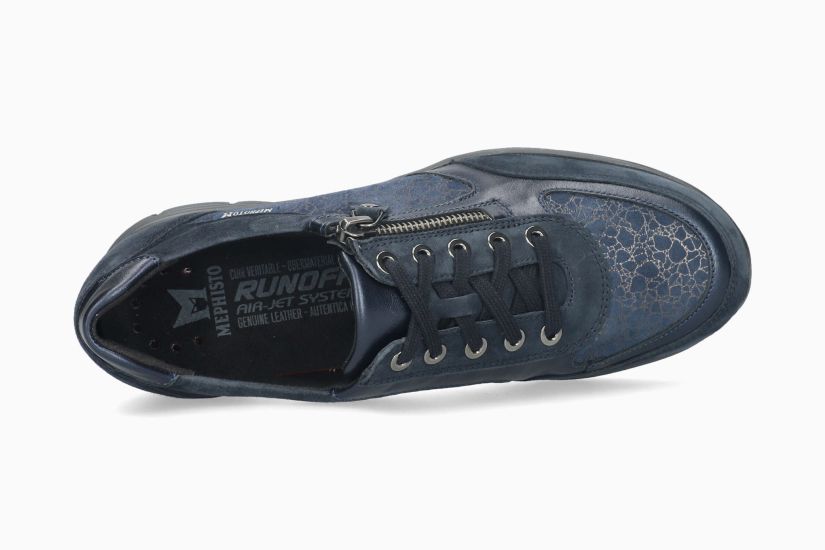 Ylona Zipper Sneaker in Fancy Navy