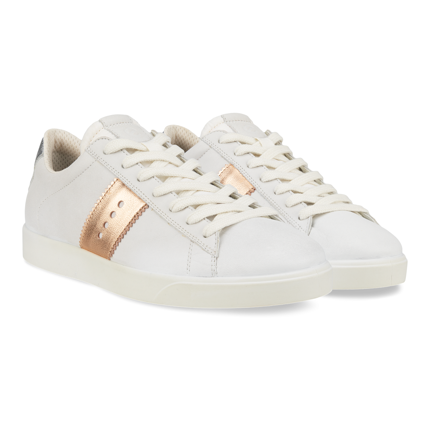 Women's Street Lite Retro Sneaker in White/Hammered Bronze/Pure Silver