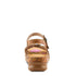 Script Enchanting Backstrap Sandal in Tan Multi