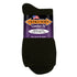 Extra Wide Sock Co. Quarter Sock in Black