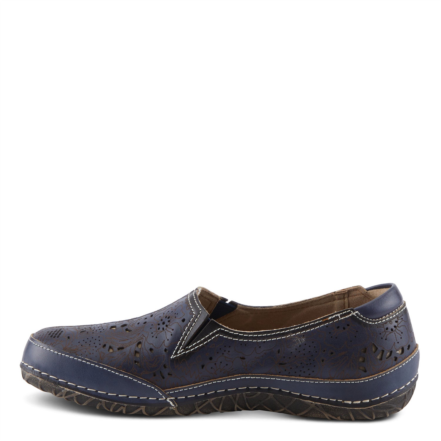 Libora Etched Loafer in Navy