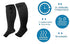 Easy-Use Open Toe Plus-Size Graduated Compression Sock With Zipper