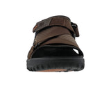 Men's Wander Adjustable Sandal EXTRA EXTRA WIDE in Brown Combo
