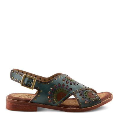 CrossRoads strappy Sandal in Grey Multi