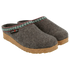 Classic Boiled Wool Clog "Gizzy" In Grey