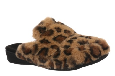 Gemma II Sherpa Cloth Slipper in Leopard