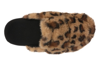 Gemma II Sherpa Cloth Slipper in Leopard