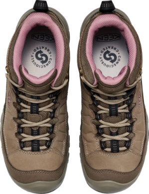 Women's Targhee IV Waterproof Hiking Boot in Brindle/Nostalgia Rose