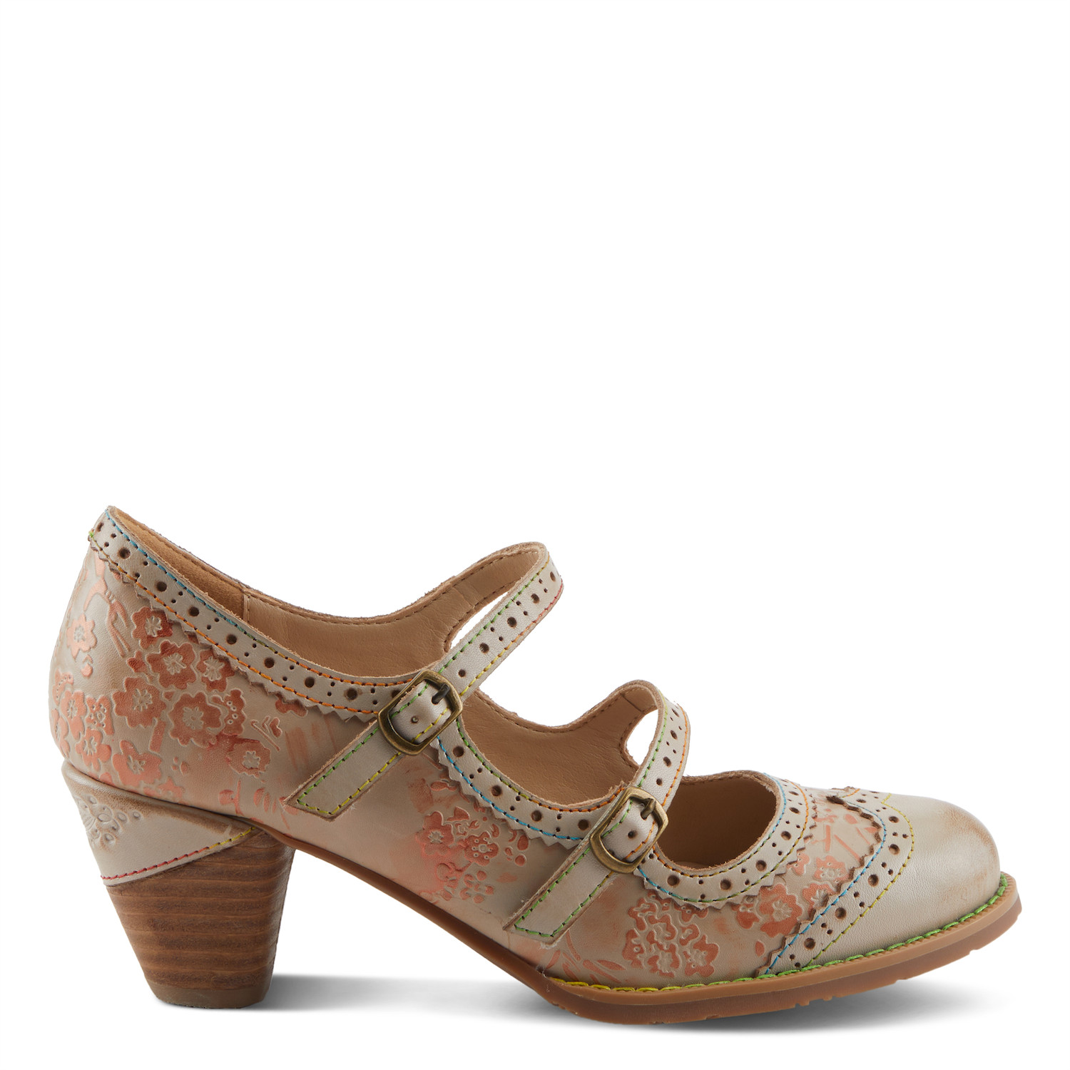 Gaviria Parisian Mary Jane In Beige