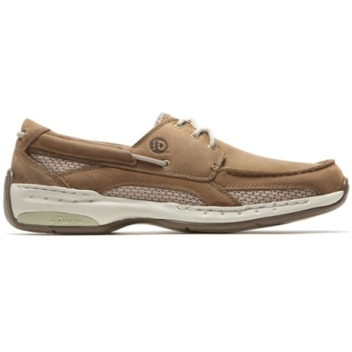 Captain Lightweight Slip On Boat Shoe in Tan