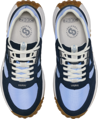 Women's KS86 Leather Sneaker in Naval Academy/Lavender Lustre