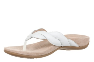 Bella Braid Toe Post Sandal in White
