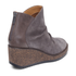 Kara Ruched Wedge Boot in Charcoal