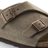 Zurich Narrow in Taupe Suede