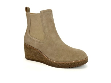 Dawn Wedge Chelsea Boot in Tan