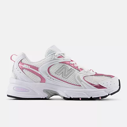Everyday Contemporary 530 White with Pink Sugar and Silver Metallic