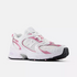 Everyday Contemporary 530 White with Pink Sugar and Silver Metallic