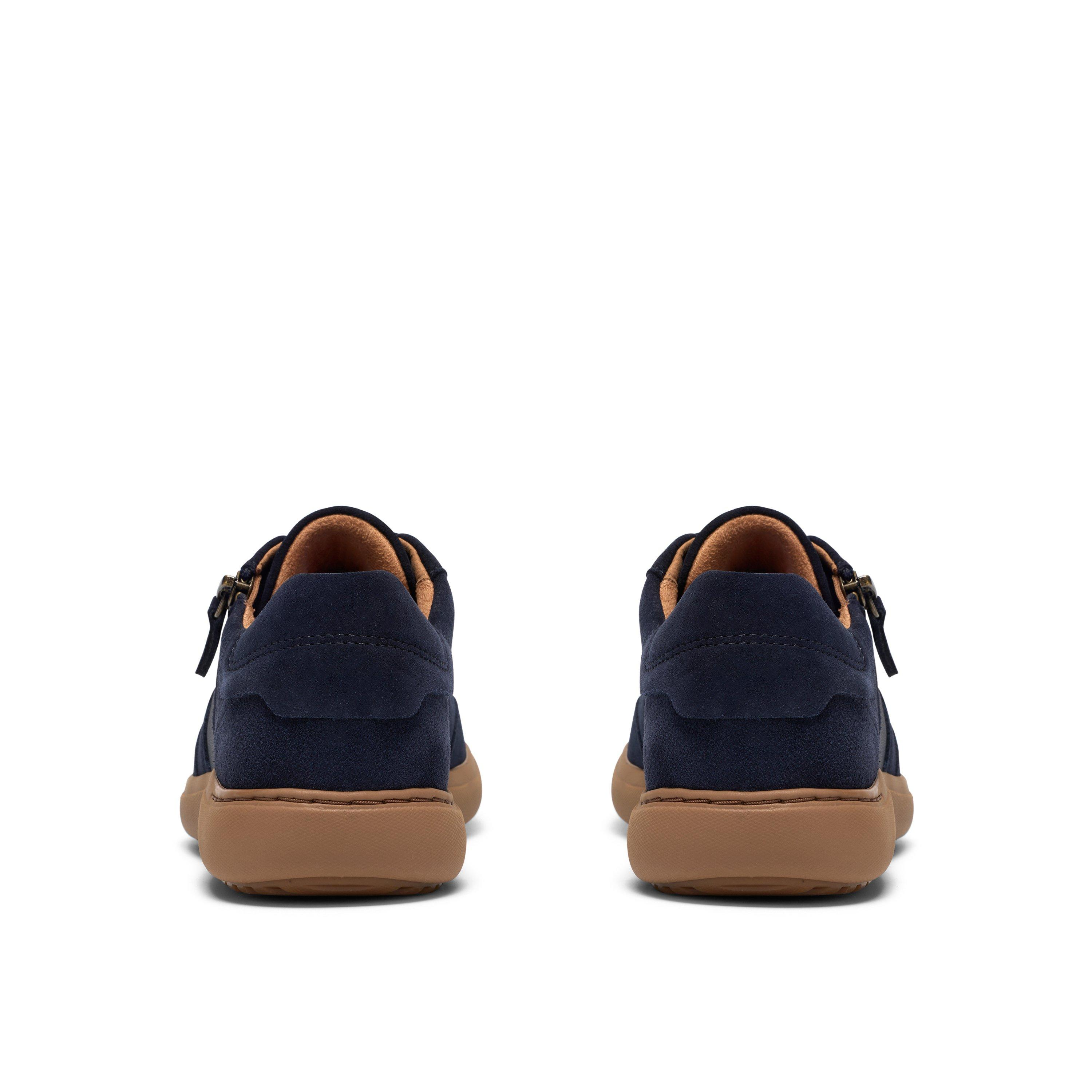 Nalle Lightweight Zip Sneaker in Navy Combi